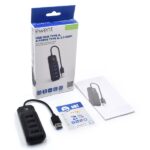 Ewent EW1138 Hub 4 porte USB 3.2 - Lunghezza cavo 15 cm - Velocità di trasferimento max 5Gps - Colore nero - immagine 5