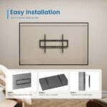 Ewent EW1503 Supporto da parete fisso per TV - fino a 80" - 45 kg - Colore nero - immagine 3