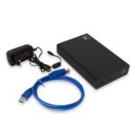 Ewent EW7056 Box esterno per disco rigido SATA da 3,5" - senza viti - USB 3.2 - Cavo da 80 cm - Colore nero - immagine 3