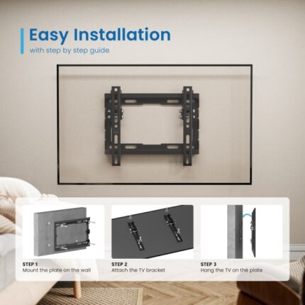 Ewent EW1506 Supporto a parete fisso per TV - fino a 42" - 35 kg - Colore nero