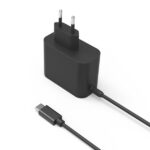 Coolbox Caricabatterie universale per laptop 65W USB-C - Compatibile con QC3.0 - Tecnologia GaN - Cavo da 1