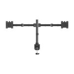 Aisens Supporto da tavolo ecologico girevole e inclinabile per monitor/TV 20 kg (3 perni - 2 bracci) da 17-35" - Colore nero - immagine 2