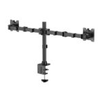 Aisens Supporto da tavolo ecologico girevole e inclinabile per monitor/TV 20 kg (3 perni - 2 bracci) da 17-35" - Colore nero - immagine 3