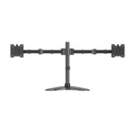 Aisens Supporto da tavolo Eco con base girevole e inclinabile per monitor/TV 20 kg (3 perni - 2 bracci) da 17-35" - Colore nero - immagine 2