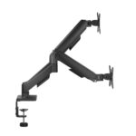 Aisens Supporto da tavolo ECO con contrappeso girevole e inclinabile per monitor/TV 9 kg (3 perni - 2 bracci) da 17-32 - Colore nero - immagine 2