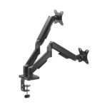 Aisens Supporto da tavolo ECO con contrappeso girevole e inclinabile per monitor/TV 9 kg (3 perni - 2 bracci) da 17-32 - Colore nero - immagine 3