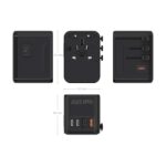 Aisens Adattatore da viaggio universale GaN 35W - 2xUSB-A QC3.0, 2xUSB-C PD3.0 - Colore nero - immagine 5