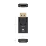 Aisens Convertitore DisplayPort a HDMI 4K@60HZ - DP/M-HDMI/H - Colore nero - immagine 3