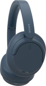 Sony WH-CH720 Cuffie Bluetooth 5.2 con microfono integrato - Archetto regolabile - Connettività multipunto - Cablate e wireless - Cuffie girevoli - Autonomia fino a 50 ore - Colore blu - immagine 2