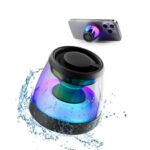 XO F62 Mini Altoparlante Bluetooth da tavolo - Bluetooth 5.3 - 5W - Base magnetica - Gancio e anello Magsafe - Illuminazione RGB - Colore nero - immagine 2