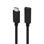 Nanocable Cavo prolunga USB-C 3.2 maschio a USB-C 3.2 femmina - Gen2x2 20Gbp - 100W 5A - 4K 60Hz - 1 metro - Colore nero - immagine 3