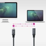 Nanocavo Cavo prolunga USB-C 3.2 maschio a USB-C 3.2 femmina - Gen2x2 20Gbp - 100W 5A - 4K 60Hz - 2 metri - Maglia - Colore nero - immagine 4