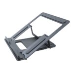 Coolbox ATRIL02 Supporto per laptop fino a 17" - Alluminio - Pieghevole - Gommini antiscivolo - Colore grigio - immagine 2