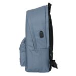 Safta Munich Basicos Zaino per laptop 15,6" - Connettore USB - 2 scomparti - 31x44x18 cm - Colore grigio - immagine 3