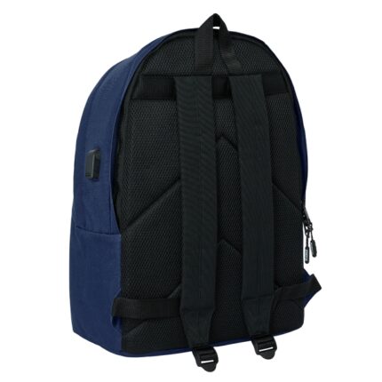 6" - Connettore USB - 2 scomparti - 31x44x18 cm - Colore blu navy