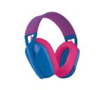 Logitech G435 Cuffie da gioco wireless - Archetto regolabile - Bluetooth LightSpeed - 2 microfoni - Colore blu e lampone - immagine 3