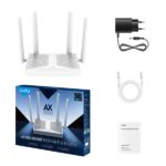Cudy Router WiFi 6 Mesh Gigabit Dual Band AX3000 - Velocità fino a 1000Mbps - 5 porte - 4 antenne fisse da 5dBi - Tecnologia MU-MIMO - Colore bianco - immagine 3