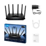 Cudy Router WiFi 7 Dual Band Gigabit BE6500 - Velocità fino a 1000Mbps - 4 porte - 4 antenne fisse da 5dBi - Tecnologia MU-MIMO - Colore nero - immagine 3
