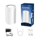 Cudy Router AX3000 WiFi 6 5G Nr - 3 porte - Velocità fino a 1000 Mbps - 1 slot Nano SIM - Antenne interne - 1 slot Nano SIM - Colore bianco - immagine 4
