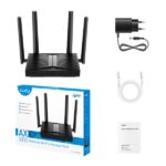 Cudy Access Point WiFi 6 Dual Band AX3000 da tavolo - Velocità fino a 1000Mbps - 1 porta - 4 antenne da 5dBi - Colore nero - immagine 3