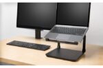 Kensington Smartfit Supporto rialzato per laptop fino a 15,6" - 4 impostazioni di altezza - Base antiscivolo - Gestione dei cavi - Colore nero - immagine 3