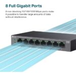 TP-Link TL-LS108GP Switch 8 porte 10/100/1000Mbps - POE - immagine 2