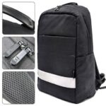 1" - Impermeabile - 5 scomparti - Colore nero