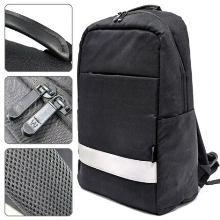 1" - Impermeabile - 5 scomparti - Colore nero