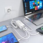 Aisens Caricabatterie GAN 100W - 3xUSB-C PD3.0, QC4.0, QC5.0 - 1xUSB-A QC3.0 - Cavo da 1,4 metri - Colore bianco - immagine 5