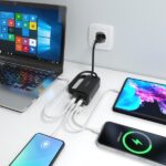 Caricabatterie GAN 100W Aisens - 3xUSB-C PD3.0, QC4.0, QC5.0 - 1xUSB-A QC3.0 - Cavo da 1,4 metri - Colore nero - immagine 5