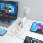 Caricabatterie GAN Aisens 140W - 3xUSB-C PD3.0, QC4.0, QC5.0 - 1xUSB-A QC3.0 - Cavo da 1,4 metri - Colore bianco - immagine 5