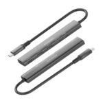 Aisens USB-C Dock 5 in 1 - USB-C a 1xHDMI - 2xUSB-A - 1xUSB-C - 1xUSB-C PD 100W - 15 cm - Colore grigio - immagine 3