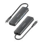 Aisens USB-C Dock 6 in 1 - USB-C a 1xHDMI - 2xUSB-A - 1xUSB-C PD 100W - 1xSD - 1xMicroSD - 15 cm - Colore grigio - immagine 3