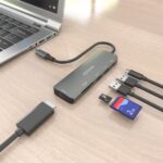 Aisens USB-C Dock 6 in 1 - USB-C a 1xHDMI - 2xUSB-A - 1xUSB-C PD 100W - 1xSD - 1xMicroSD - 15 cm - Colore grigio - immagine 5