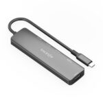 Aisens USB-C Dock 6 in 1 - USB-C a 1xHDMI - 3xUSB-A -  1xSD - 1xMicroSD - 15 cm - Colore grigio - immagine 2