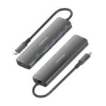 Aisens USB-C Dock 7 in 1 - USB-C a 1xHDMI - 3xUSB-A - 1xUSB-C 100W - 1xSD - 1xMicroSD - 15 cm - Colore grigio - immagine 3