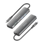 Aisens USB-C Dock 7 in 1 - USB-C a 1xHDMI - 2xUSB-A - 1xUSB-C - 1xUSB-C 100W - 1xSD - 1xMicroSD - 15 cm - Colore grigio - immagine 3