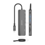 Aisens USB-C Dock 7 in 1 - USB-C a 1xHDMI - 2xUSB-A - 1xUSB-C - 1xUSB-C 100W - 1xSD - 1xMicroSD - 15 cm - Colore grigio - immagine 4