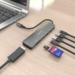 Aisens USB-C Dock 7 in 1 - USB-C a 1xHDMI - 2xUSB-A - 1xUSB-C - 1xUSB-C 100W - 1xSD - 1xMicroSD - 15 cm - Colore grigio - immagine 5