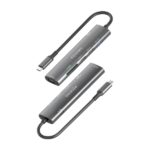 Aisens USB-C Dock 7 in 1 - USB-C a 1xHDMI - 2xUSB-A 2.0 - 1xUSB-A 3.0 - 1xUSB-C 100W - 1xSD - 1xMicroSD - 15 cm - Colore grigio - immagine 3