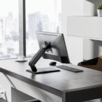 Aisens Supporto da tavolo Pro per monitor 17"-32" - Contrappeso - Regolabile in altezza, girevole e inclinabile - Peso max. 8 kg - Vesa 100x100 mm - Colore nero - immagine 4