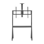 Aisens FT86FE-369 PRO Supporto da pavimento per schermi interattivi/TV da 55 a 100" - Vassoio multiuso - Supporto per videocamera - Peso max. 120 kg - Altezza regolabile - Ruote - Colore nero - immagine 2