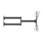 inclinabile e livellabile - Peso massimo 35 kg - VESA 400x400 mm - Colore nero