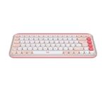 Logitech Pop Icon Keys Tastiera wireless - Bluetooth - Indicatori luminosi - Autonomia fino a 36 mesi - Colore bianco e arancione - immagine 2