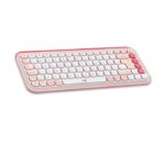 Logitech Pop Icon Keys Tastiera wireless - Bluetooth - Indicatori luminosi - Autonomia fino a 36 mesi - Colore bianco e arancione - immagine 3