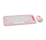 Logitech Pop Icon Combo Pack Wireless Tastiera multimediale + Mouse - Bluetooth - Autonomia tastiera 36 mesi - Mouse 24 mesi - Colore rosa e bianco - immagine 2