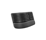 Logitech Wave Keys Tastiera wireless ondulata - Indicatori luminosi - Piedini regolabili - Autonomia fino a 36 mesi - Poggiamani imbottito - immagine 2