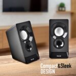 NGS SB210 Altoparlanti 2.0 12W - Alimentazione USB - Ingresso jack - Controllo volume integrato - Colore nero - immagine 5