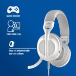 NGS VOX805-C Cuffie USB-C con microfono - Microfono regolabile e pieghevole - Tecnologia di filtraggio del rumore - Cuscinetti e archetto imbottiti - Controllo sul cavo - Cavo da 2 m - Colore bianco - immagine 2