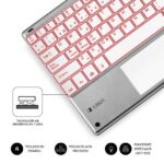 Tastiera retroilluminata ultrasottile Subblim SMART BT - TouchPad - Illuminazione regolabile fino a 7 colori - Bluetooth 3.0 - Autonomia 30 giorni - Colore argento - immagine 4